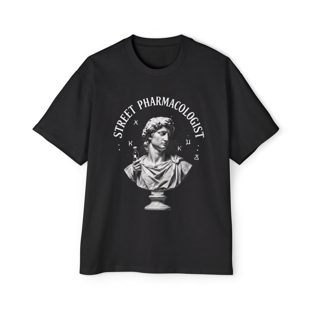 Street Pharmacologist Oversized Tee — "The Revival" Retro Bust Graphic