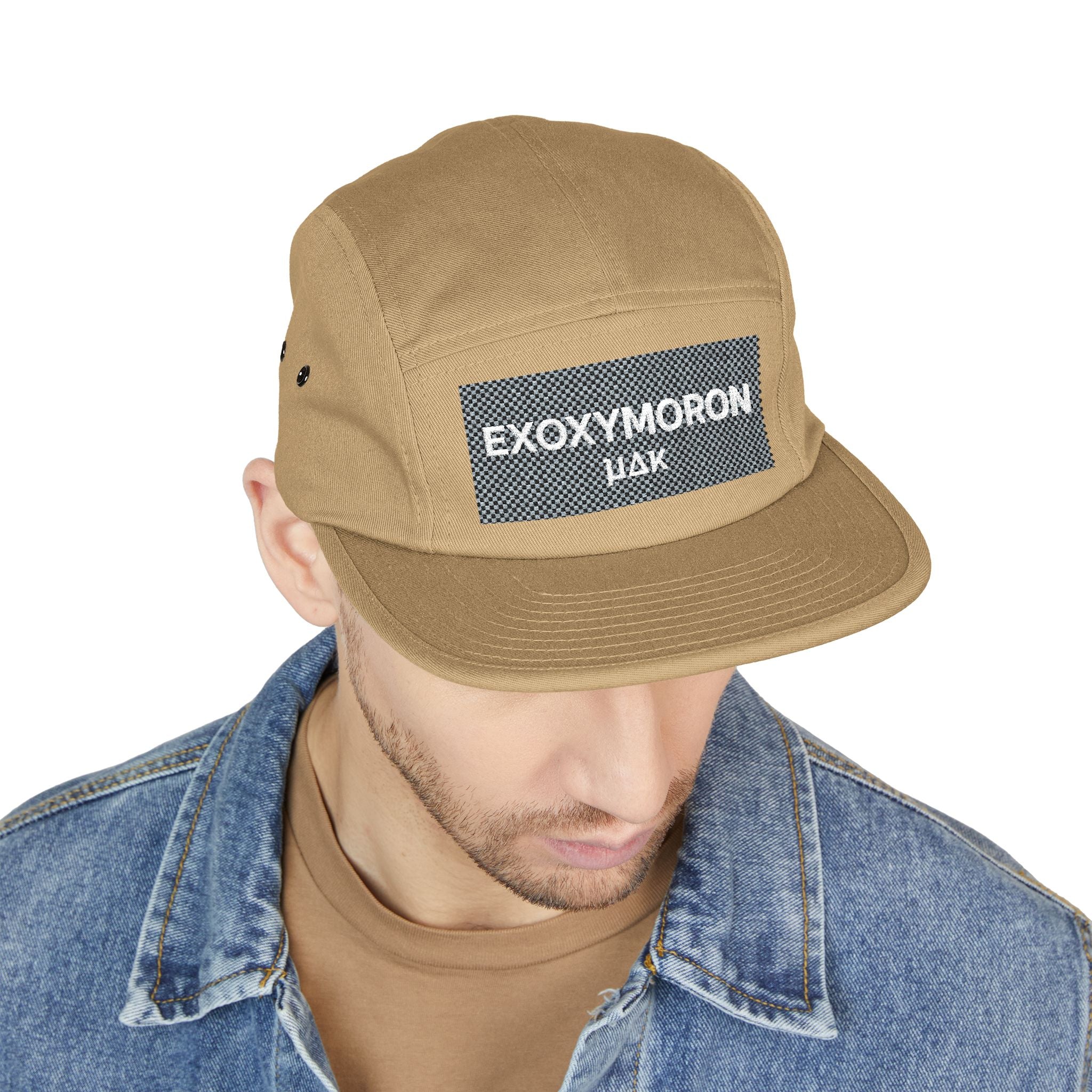 Embroidered 5-Panel Cap — EXOXYMORON