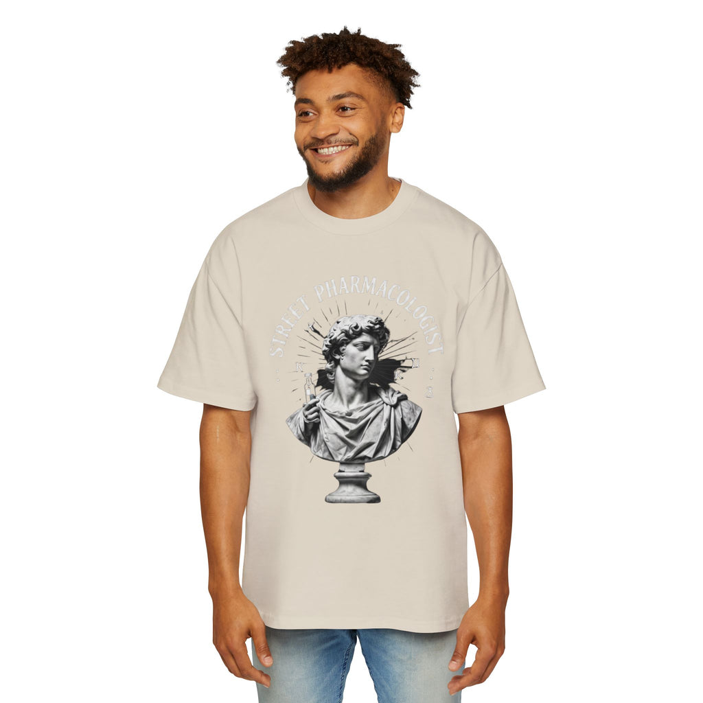 Street Pharmacologist Oversized Tee — "The Revival" Retro Bust Graphic