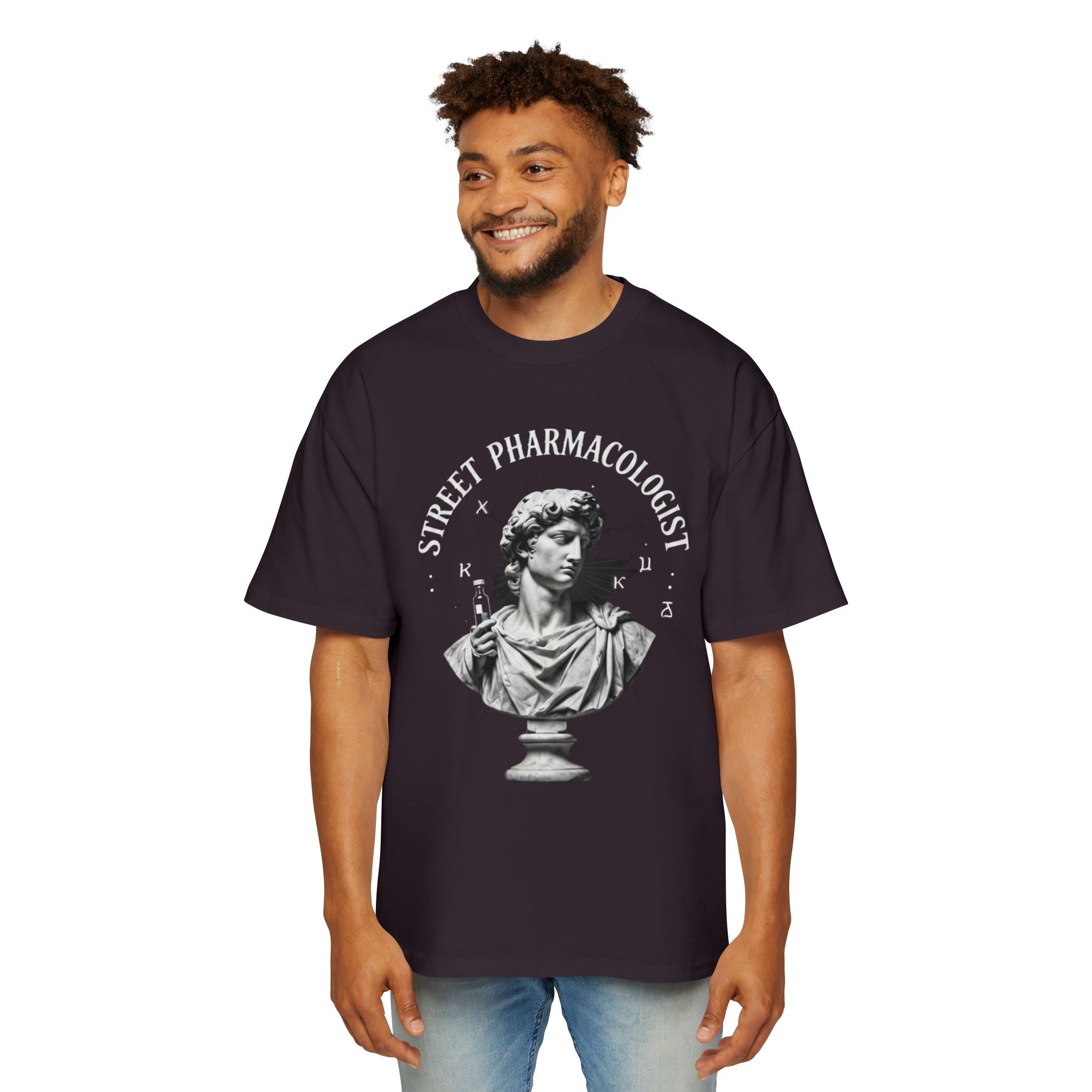 Street Pharmacologist Oversized Tee — "The Revival" Retro Bust Graphic