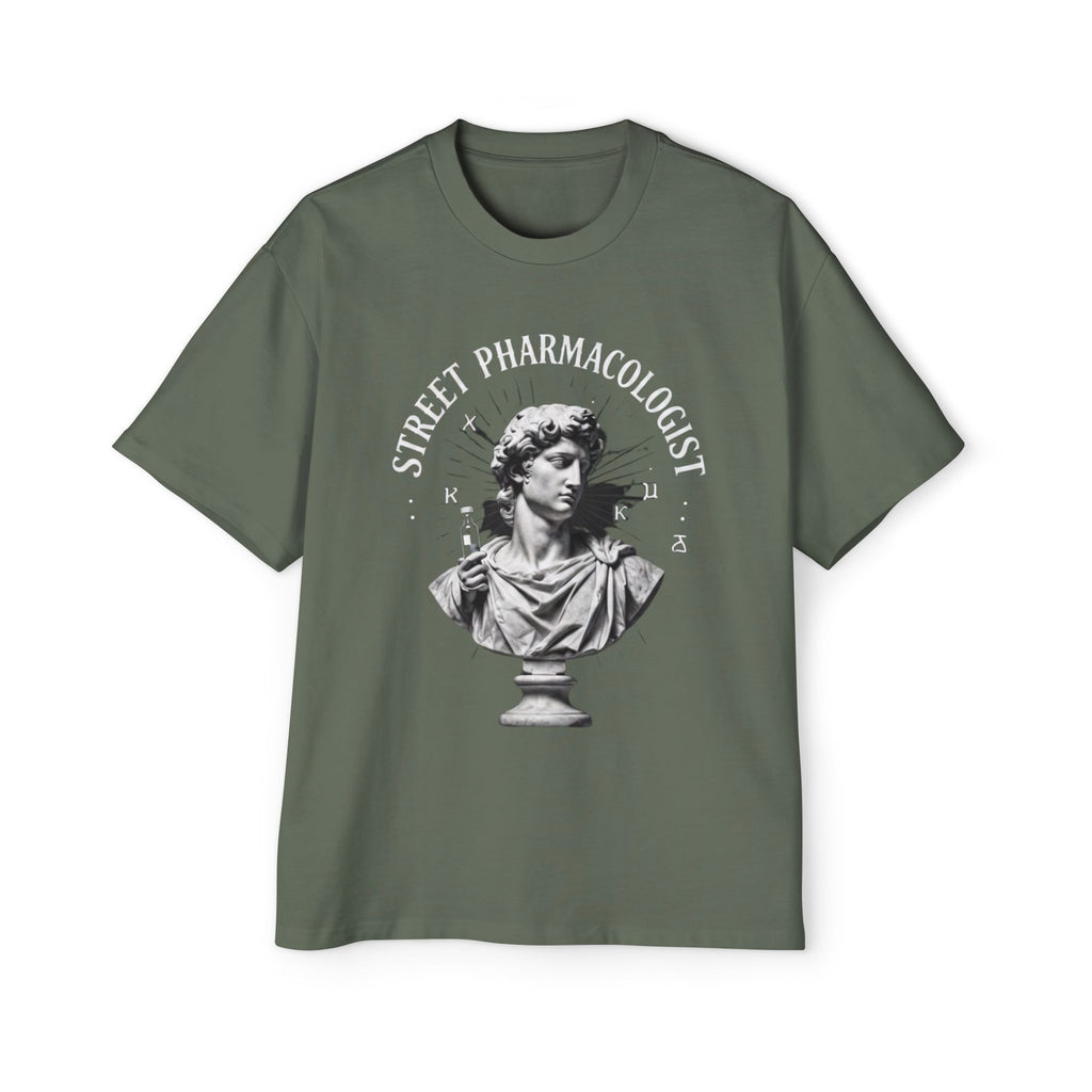 Street Pharmacologist Oversized Tee — "The Revival" Retro Bust Graphic