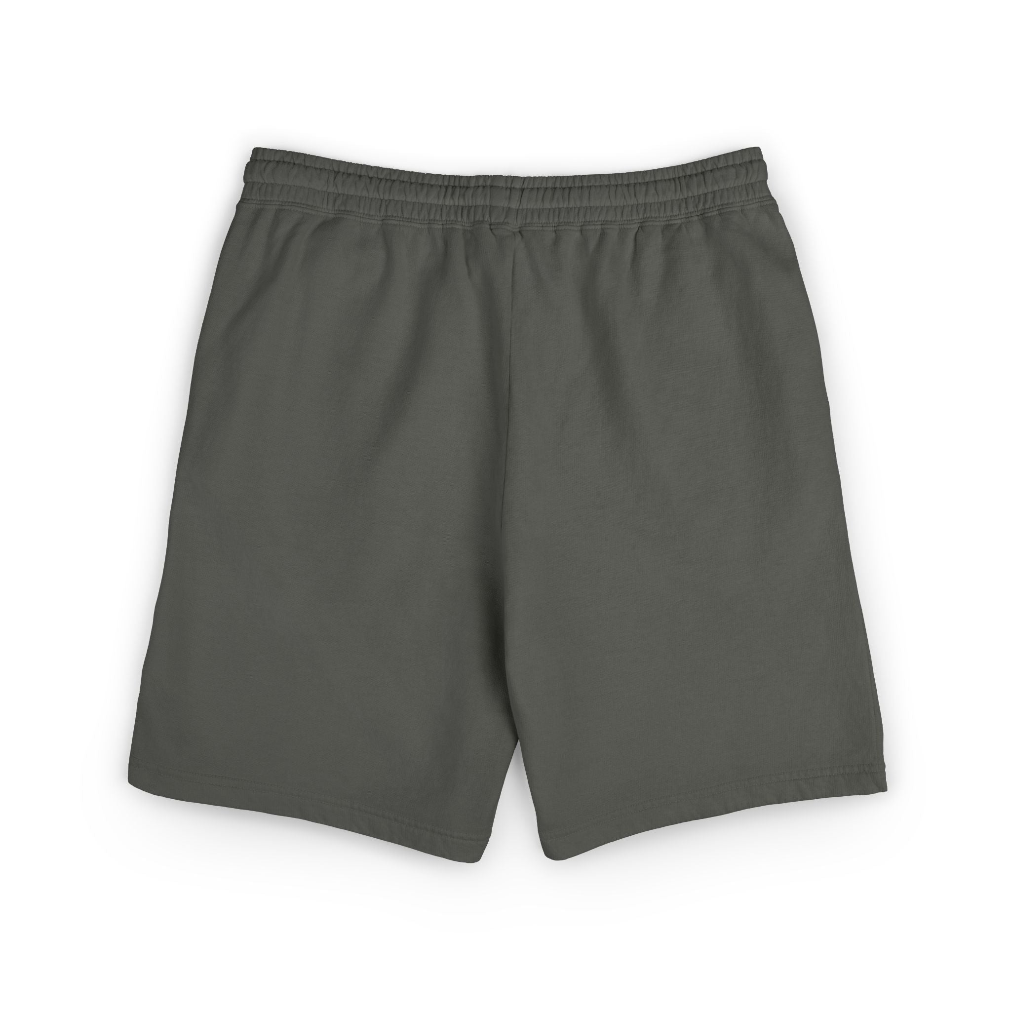 Lightweight Garment-Dyed Fleece Sweat Shorts — Relaxed Peach Lounge Shorts with Minimal White Logo